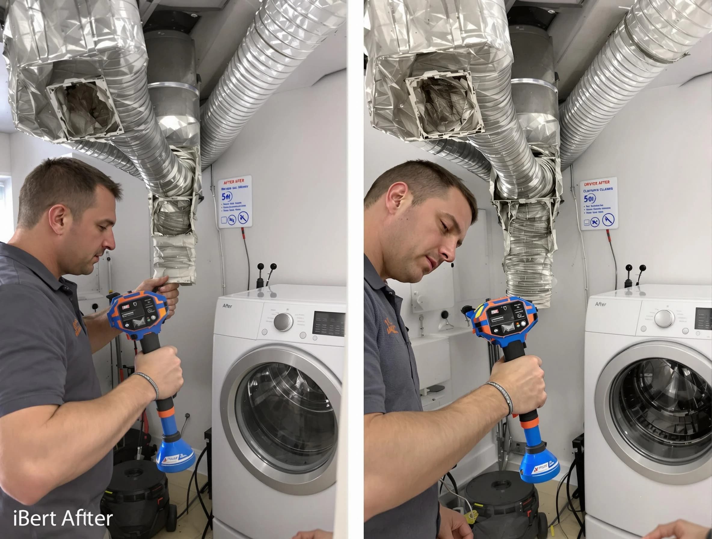 Professional clogged vent cleaning by Holly Springs Dryer Vent Cleaning in Holly Springs