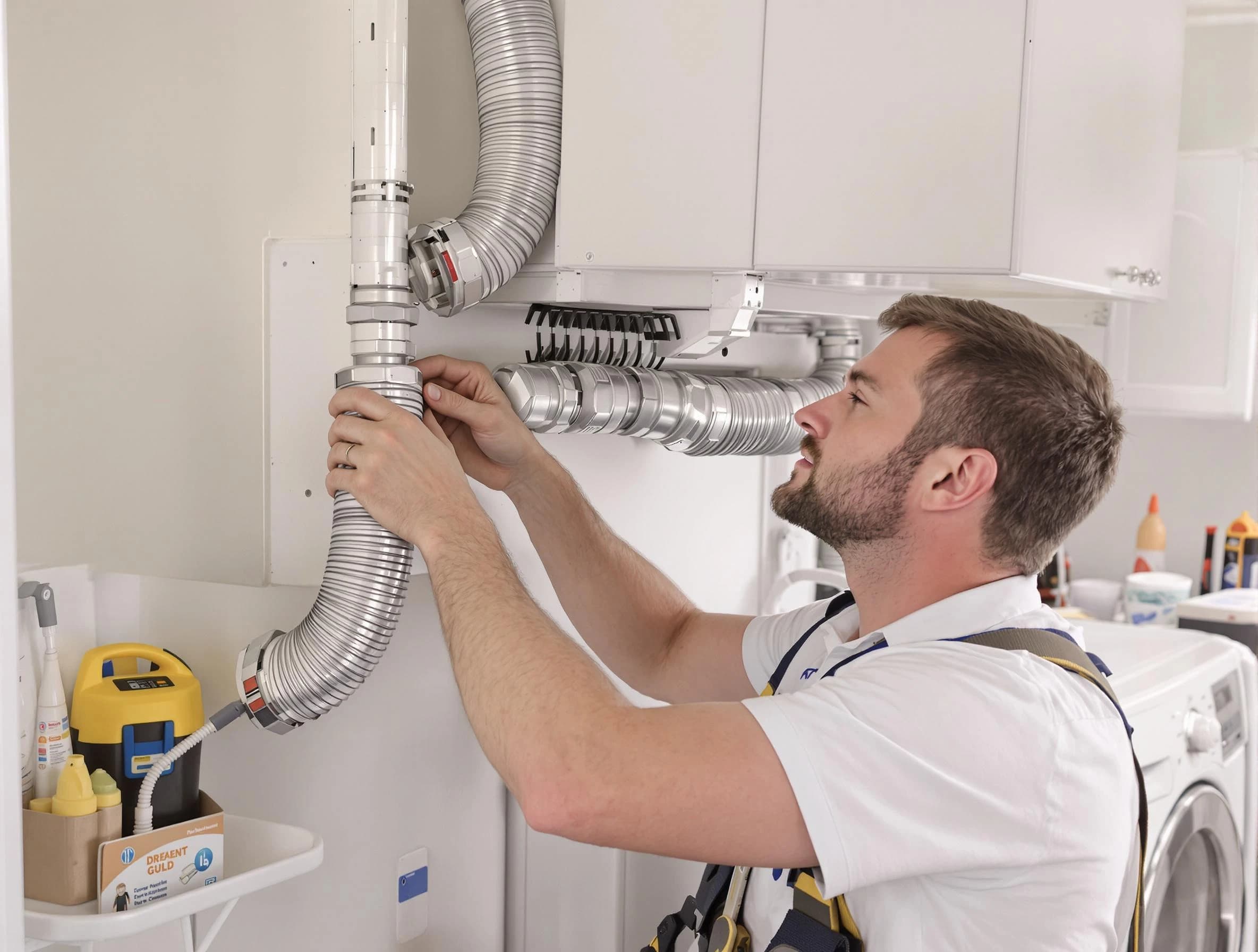 Professional dryer vent repair and installation by Holly Springs Dryer Vent Cleaning in Holly Springs