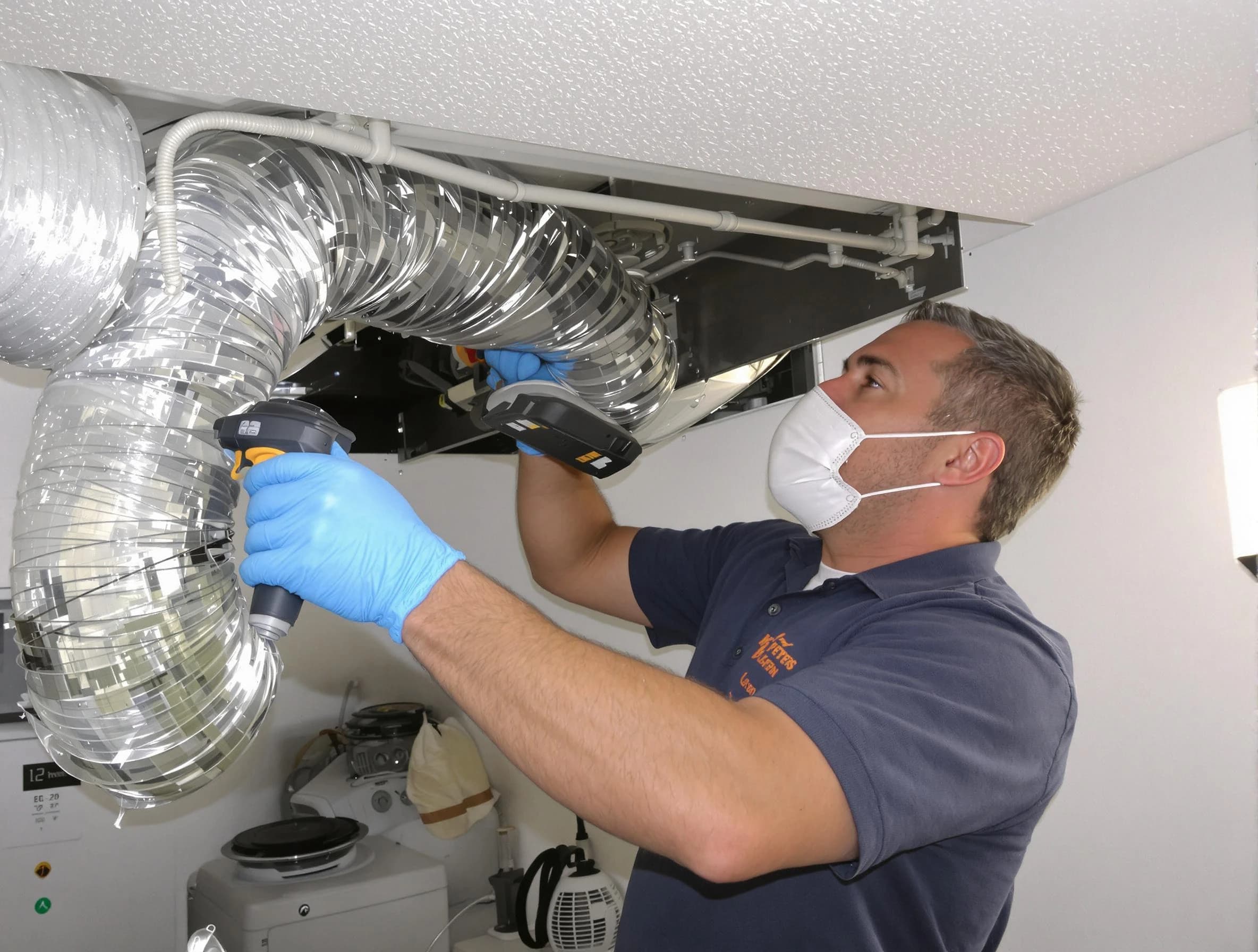 Holly Springs Dryer Vent Cleaning professional performing thorough residential dryer vent cleaning in Holly Springs