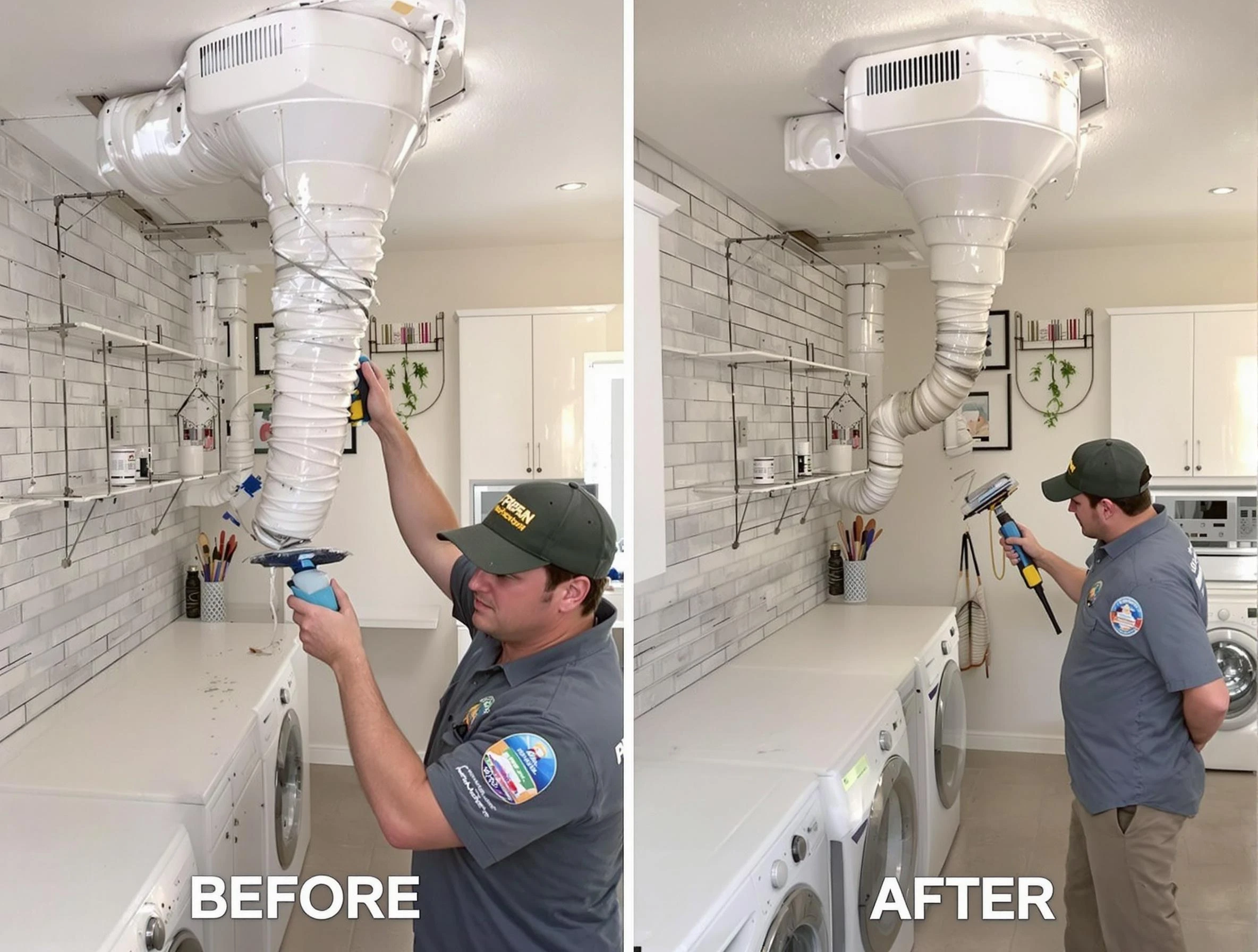 Professional dryer exhaust vent cleaning by Holly Springs Dryer Vent Cleaning in Holly Springs