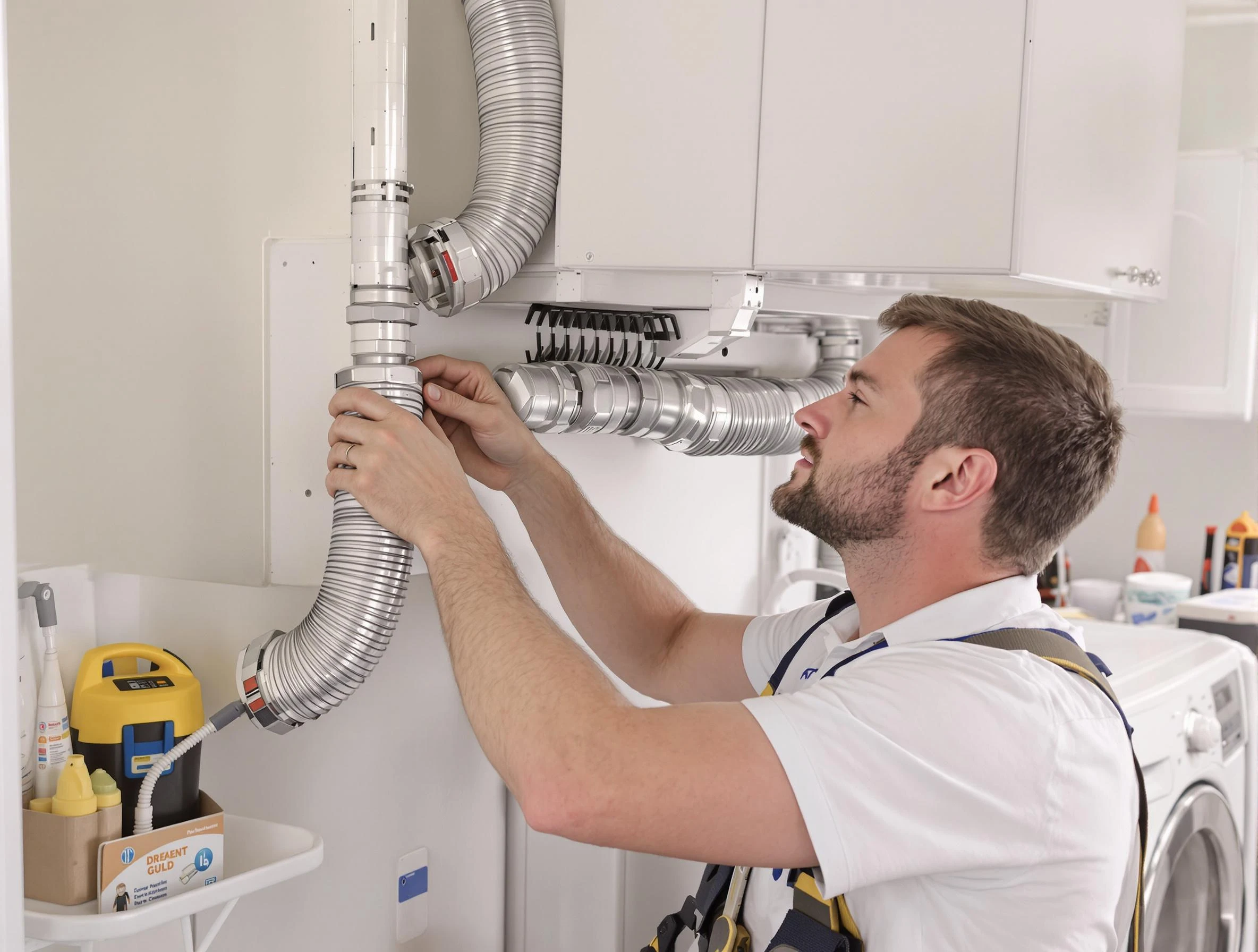 Professional dryer vent repair and installation by Holly Springs Dryer Vent Cleaning in Holly Springs