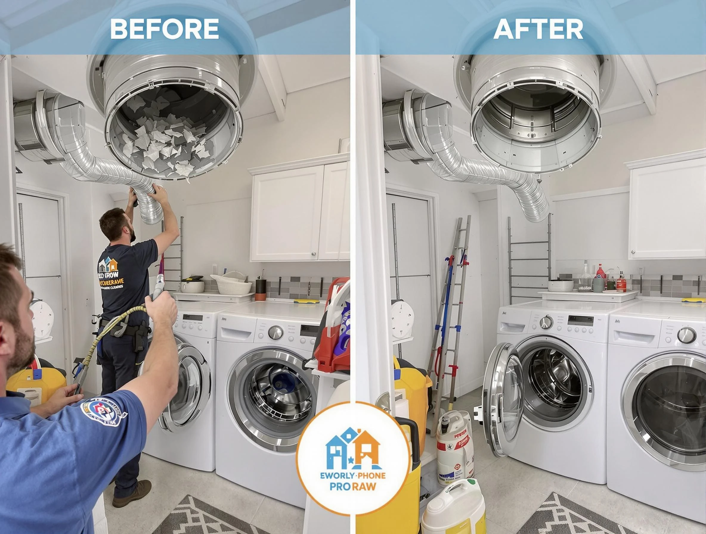 Residential dryer vent cleaning by Holly Springs Dryer Vent Cleaning in Holly Springs